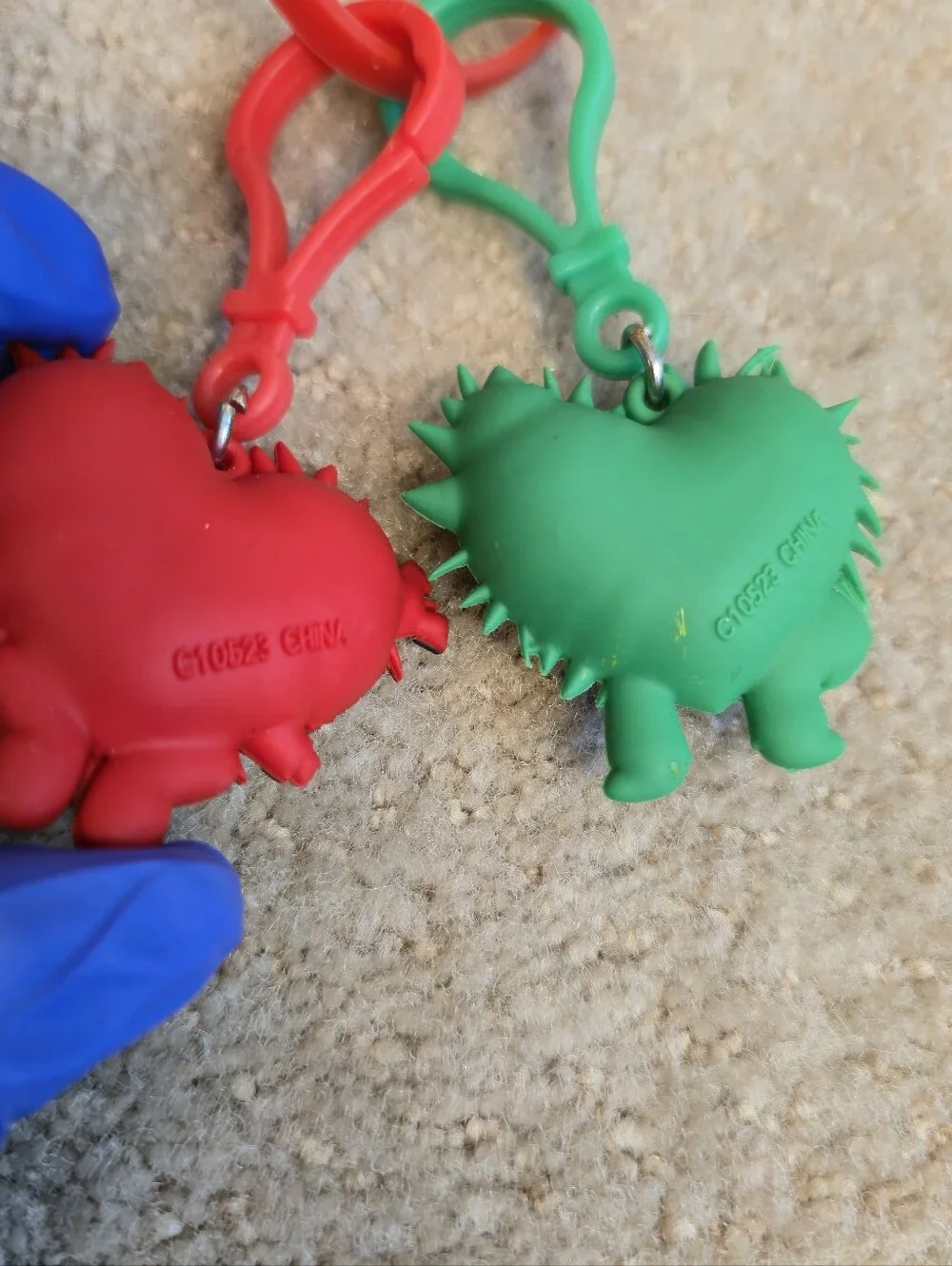 Kids Heart Challenge Character Keychains Lot Of 4 Spark Chef Star Buster